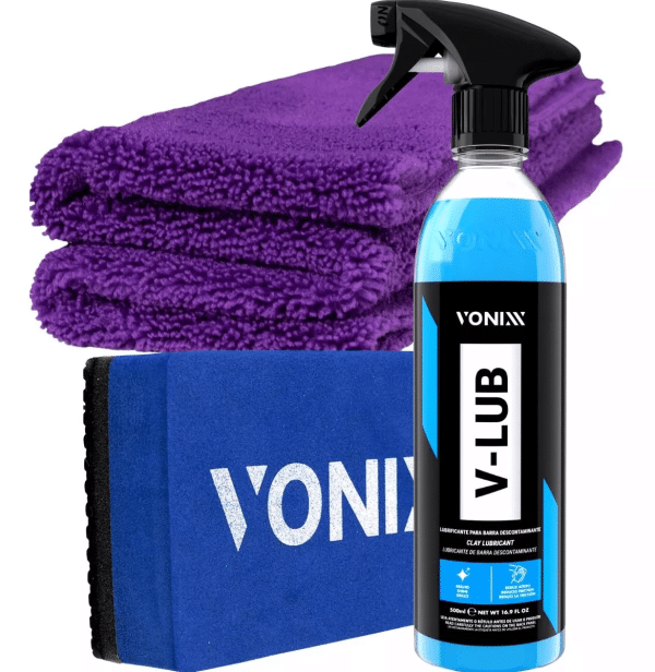 Taco Clay Bar Vonixx Pad Descontaminante Pintura V-lub Pano